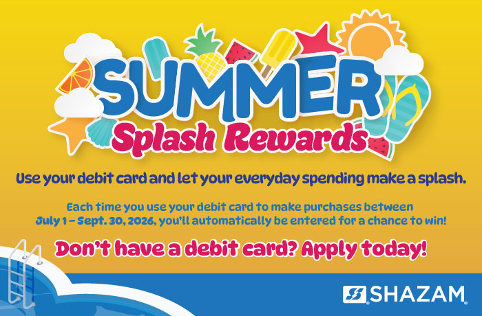 Summer Splash Rewards, Debit Card - Flyer
